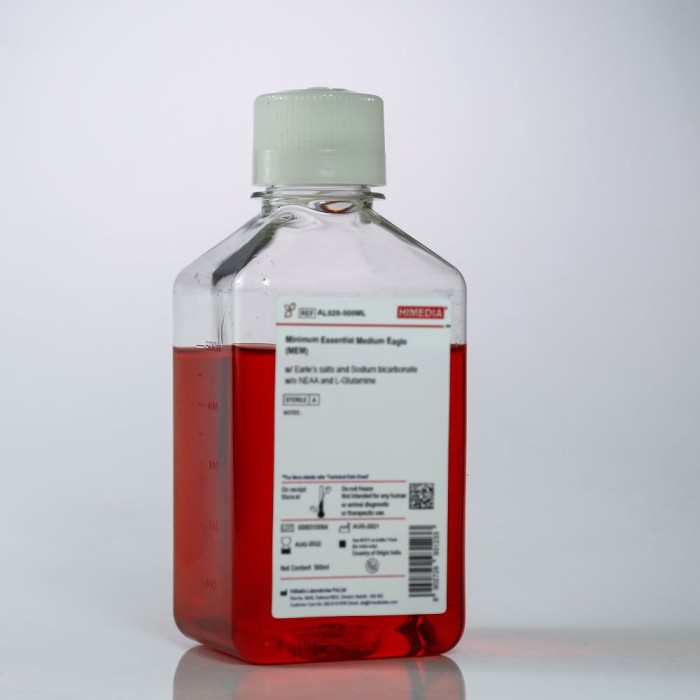 Minimum Essential Medium Eagle (MEM) with Earle's Salts, L-Glutamine, 25mM HEPES, NEAA and Sodium bicarbonate