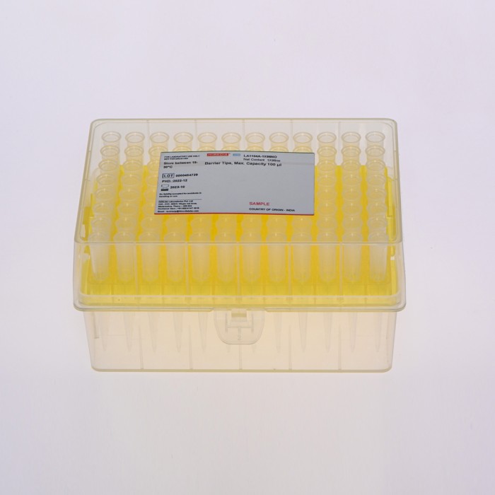 Barrier Tips,100µl Max capacity 100 