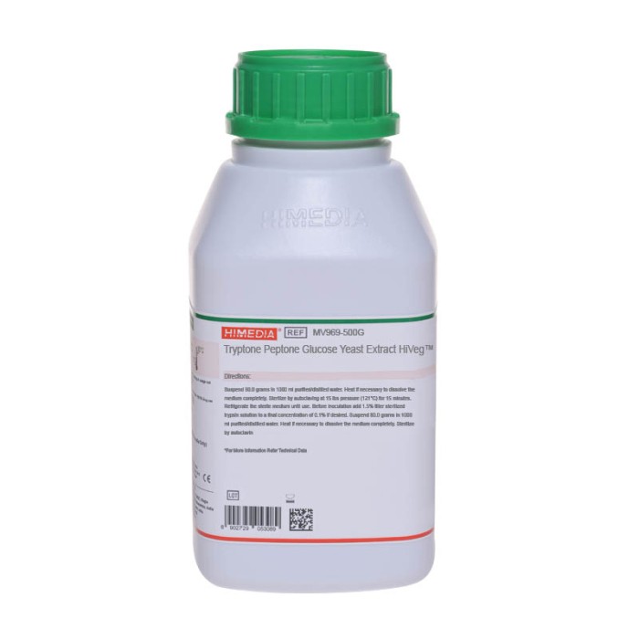 Tryptone Peptone Glucose Yeast Extract  HiVeg® Broth Base w/o Trypsin