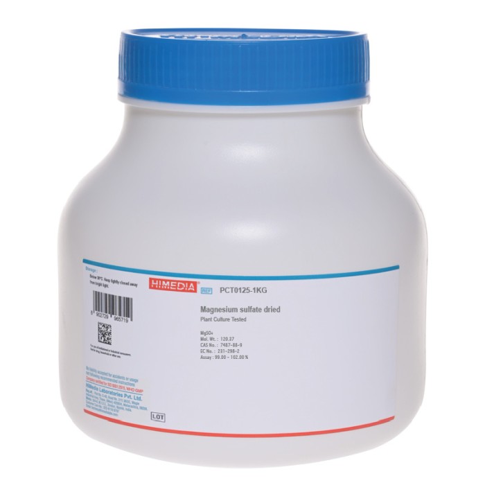 Magnesium sulfate dried, Plant Culture Tested