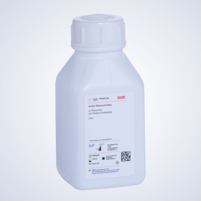 Hanks' Balanced Salts w/ Phenol red w/o Calcium and Sodium bicarbonate