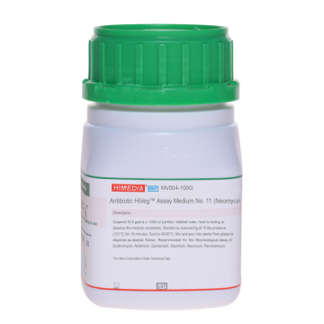 Antibiotic HiVeg™ Assay Medium No.11 (Neomycin, Erythromycin HiVeg™ Assay Agar) (Erythromycin Seed HiVeg™ Agar)
