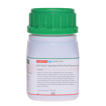 MYP HiVeg™ Agar Base (Phenol Red  Polymyxin HiVeg™ Agar Base)