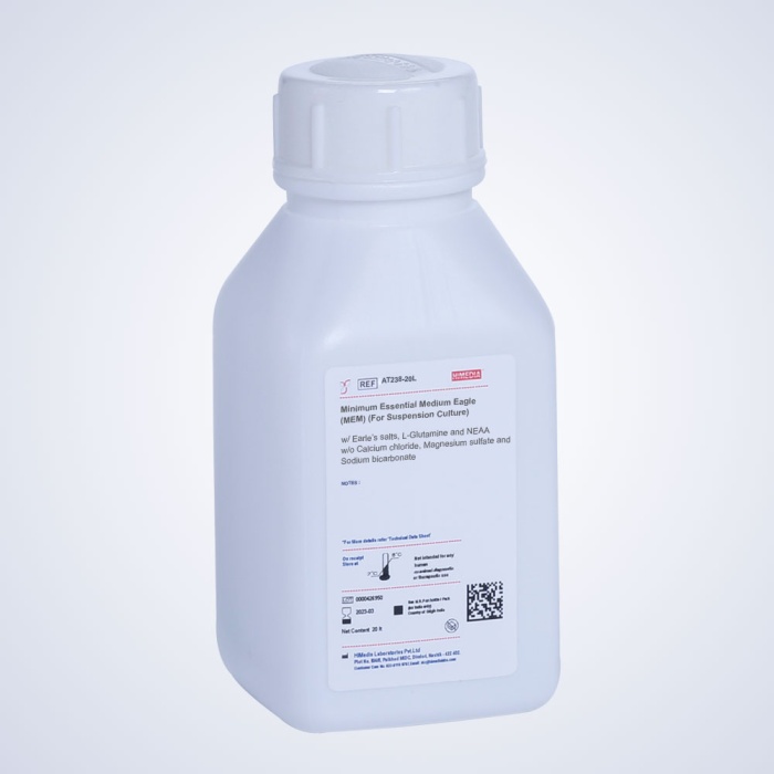 Minimum Essential Medium Eagle (MEM) (For Suspension Culture) w/ Earle’s salts, L-Glutamine and NEAA w/o Calcium chloride, Magnesium sulfate and Sodium bicarbonate