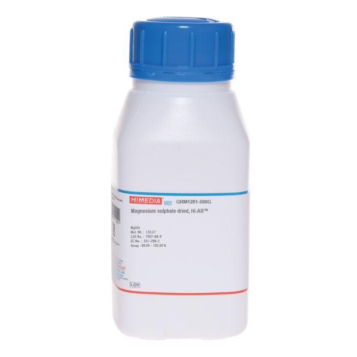 Magnesium sulfate dried