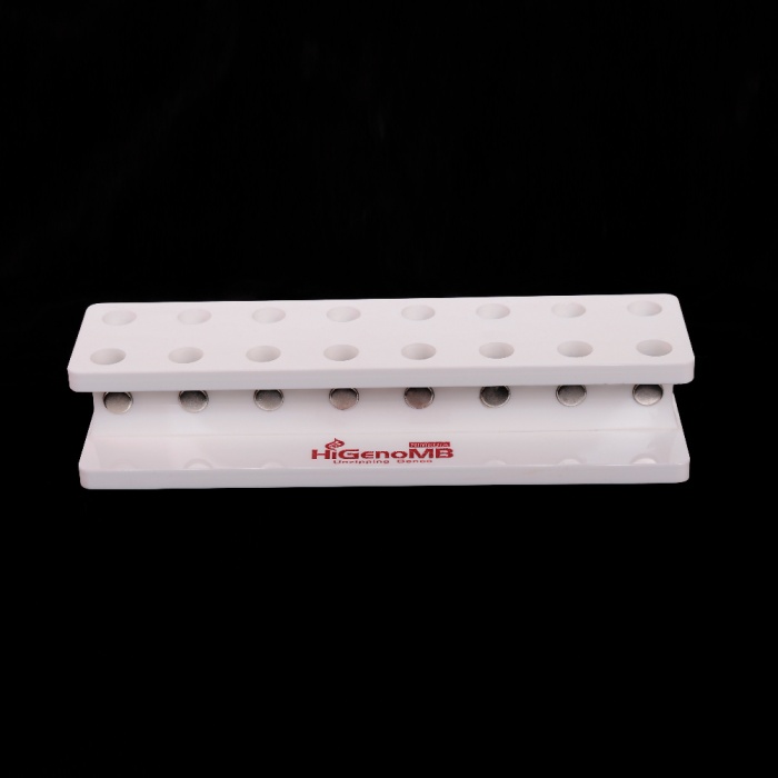 16 Tube Magentic Holder stand For manual magnetic extraction
No of sample pocessed : max. 16