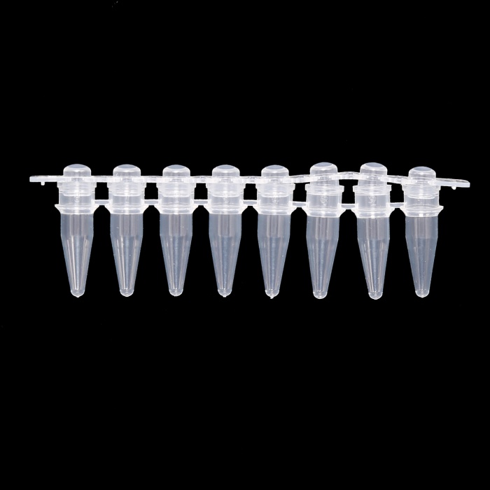 8-Strip PCR Tube 
with dome cap - Clear