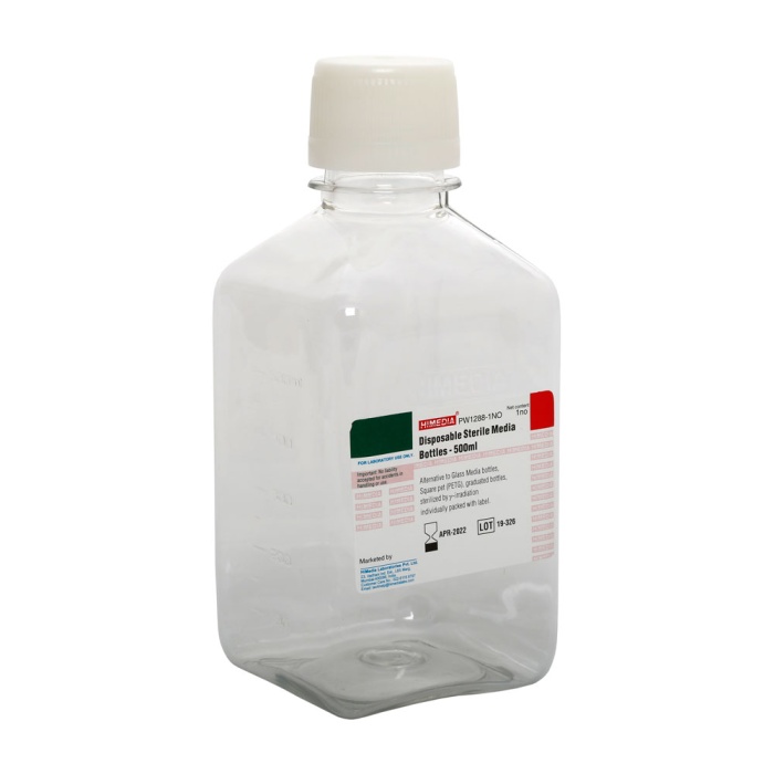 Disposable Sterile Media Bottles - 500 ml