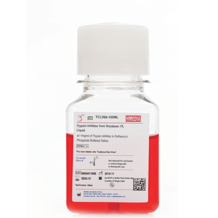 Trypsin Inhibitor from Soyabean 1X, Liquid w/ 1mg/ml of Trypsin inhibitor in Dulbecco’s Phosphate Buffered Saline